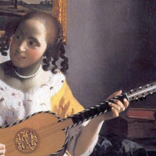 ギターを弾く女の作品解説-